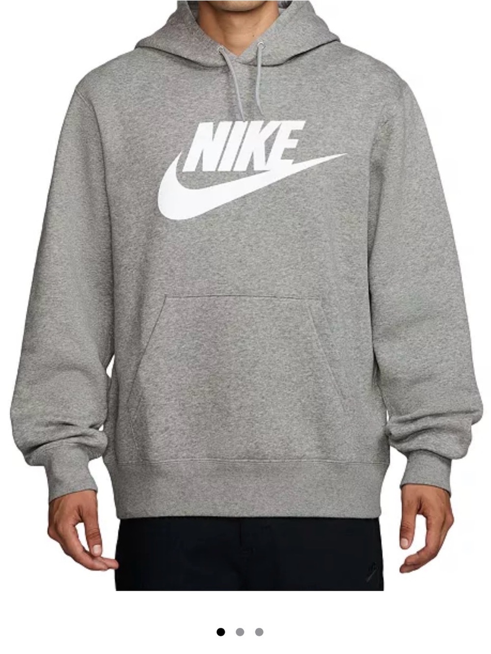 NWT Grey Nike Swoosh Hoodie Men XL